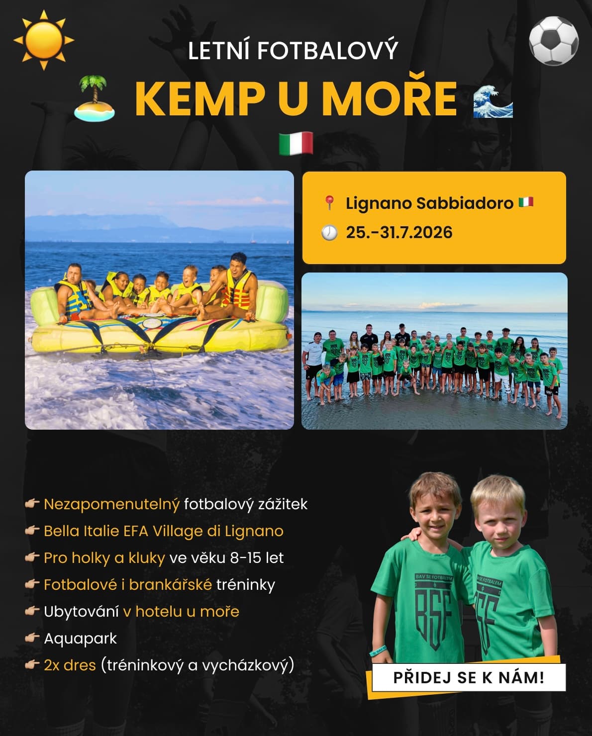 LETNÍ KEMPY BAV SE FOTBALEM 2026