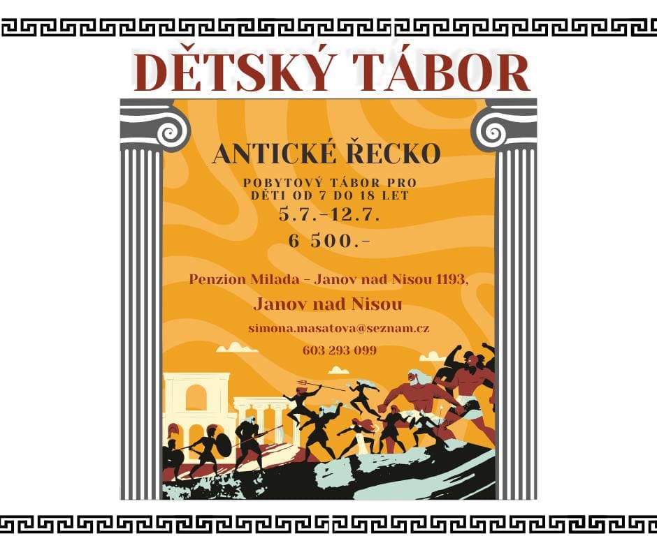Antické Řecko - letní pobytový tábor