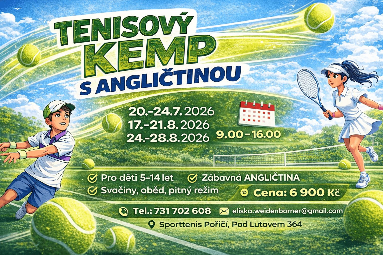 Tenisový kemp s angličtinou 1