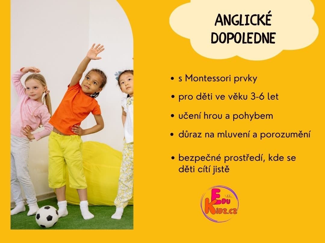Dopoledne s angličtinou pro děti 3 - 6 let