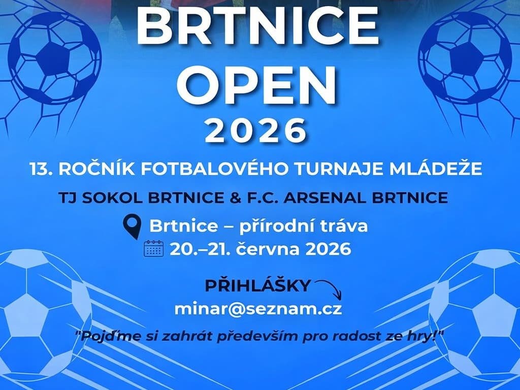 ⚽ BRTNICE OPEN 2026 💙