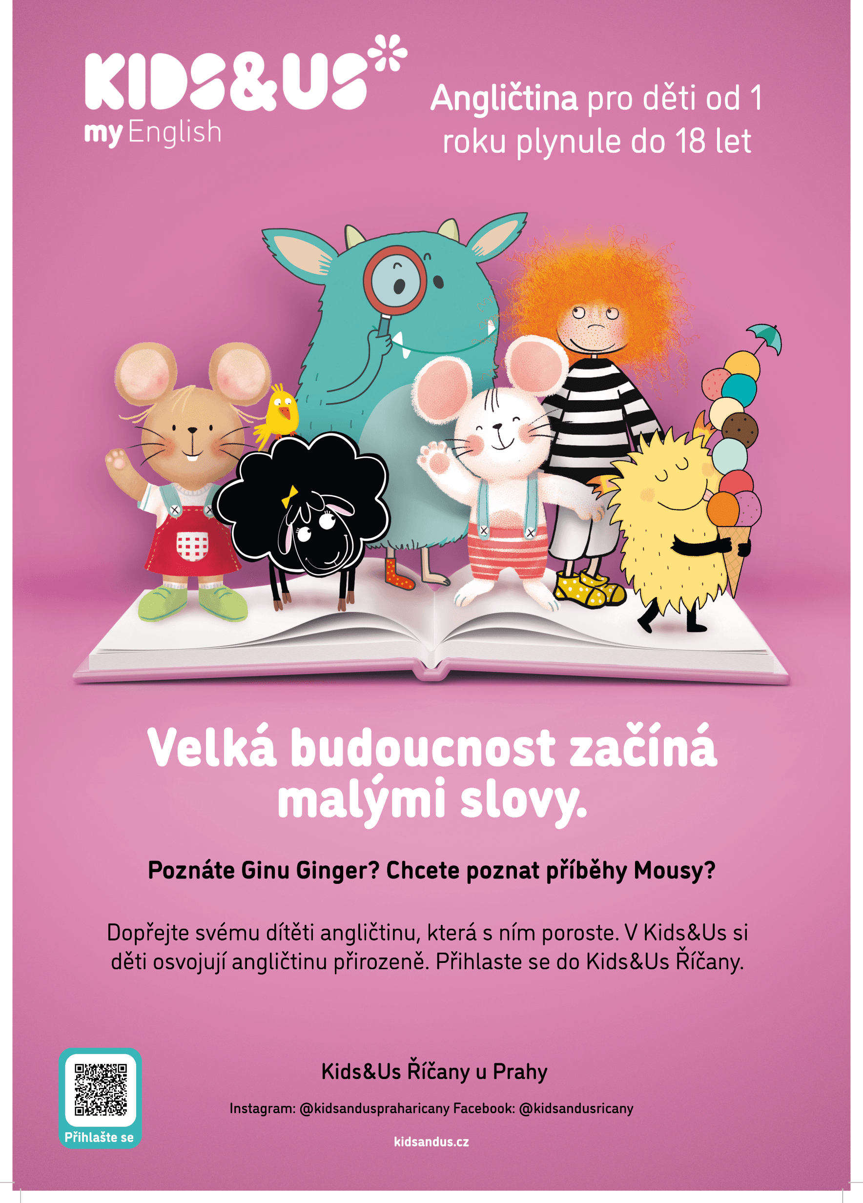 Angličtina přirozeně od 1 roku